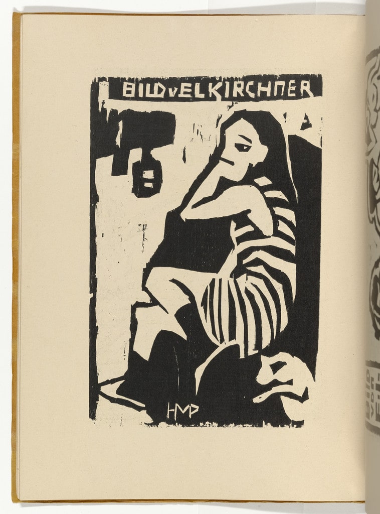 Artiste (Artistin) (plate, folio 13 verso) from KG Brücke