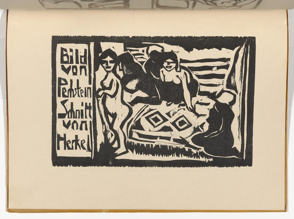 Idling Women (Müssige Weiber) (plate, folio 15) from KG Brücke