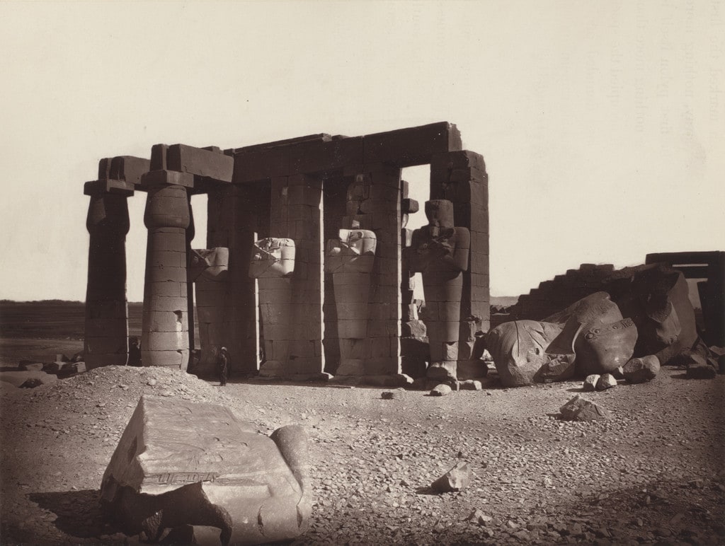 South-east Colonnade of the SEcond Court and the Fallen Colossus