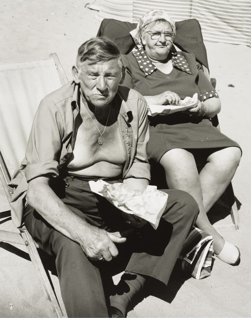 Couple Eating Fish and Chips, Whitley Bay, Tyneside