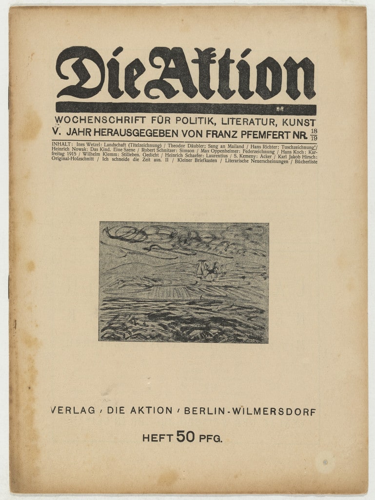 Die Aktion, vol. 5, no. 18/19