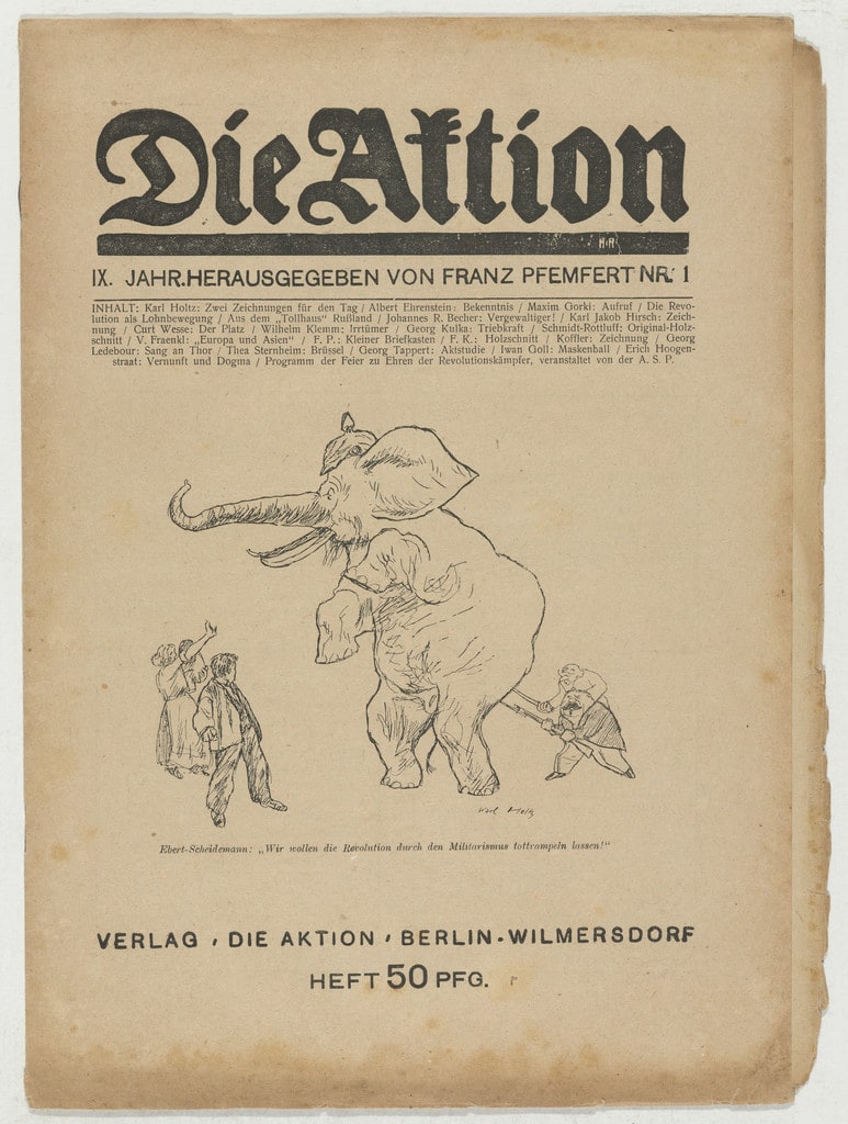 Die Aktion, vol. 9, no. 1