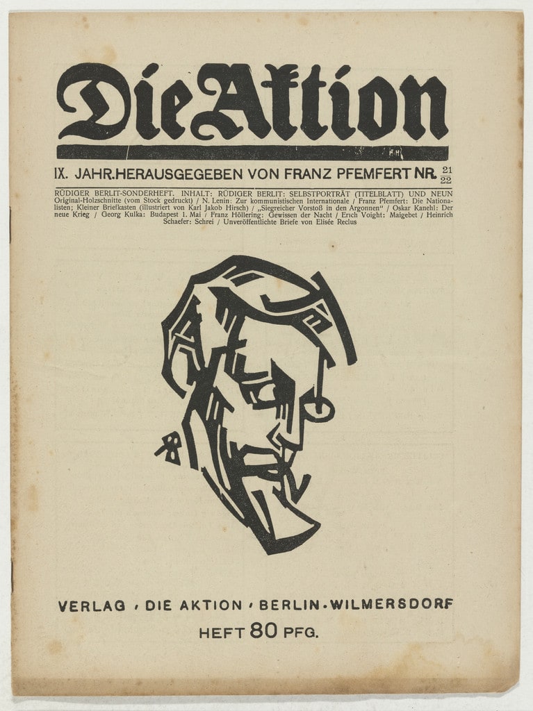 Die Aktion, vol. 9, no. 21/22