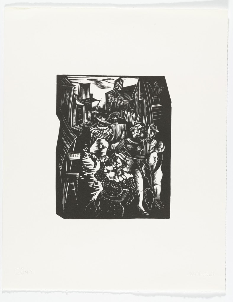 Sunday Promenade from Hale Woodruff: Selections from the Atlanta Period 1931–1946