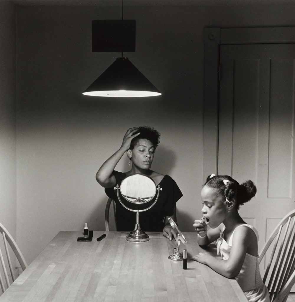 Untitled (woman and daughter with makeup)