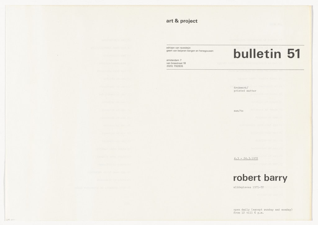 Art & Project Bulletin #51
