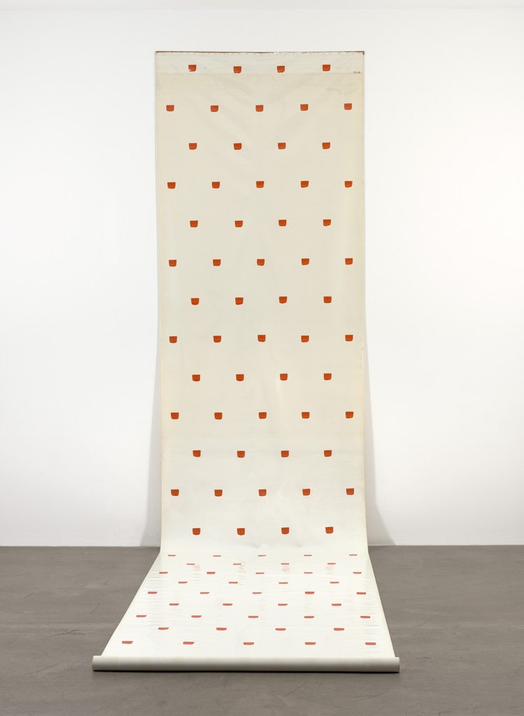 Imprints of a No. 50 Paintbrush Repeated at Regular Intervals of 30 cm
