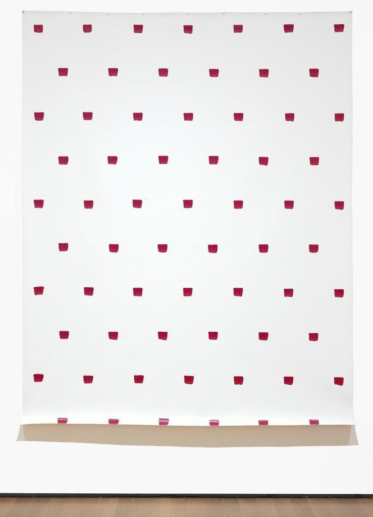Imprints of a No. 50 Paintbrush Repeated at Regular Intervals of 30 cm