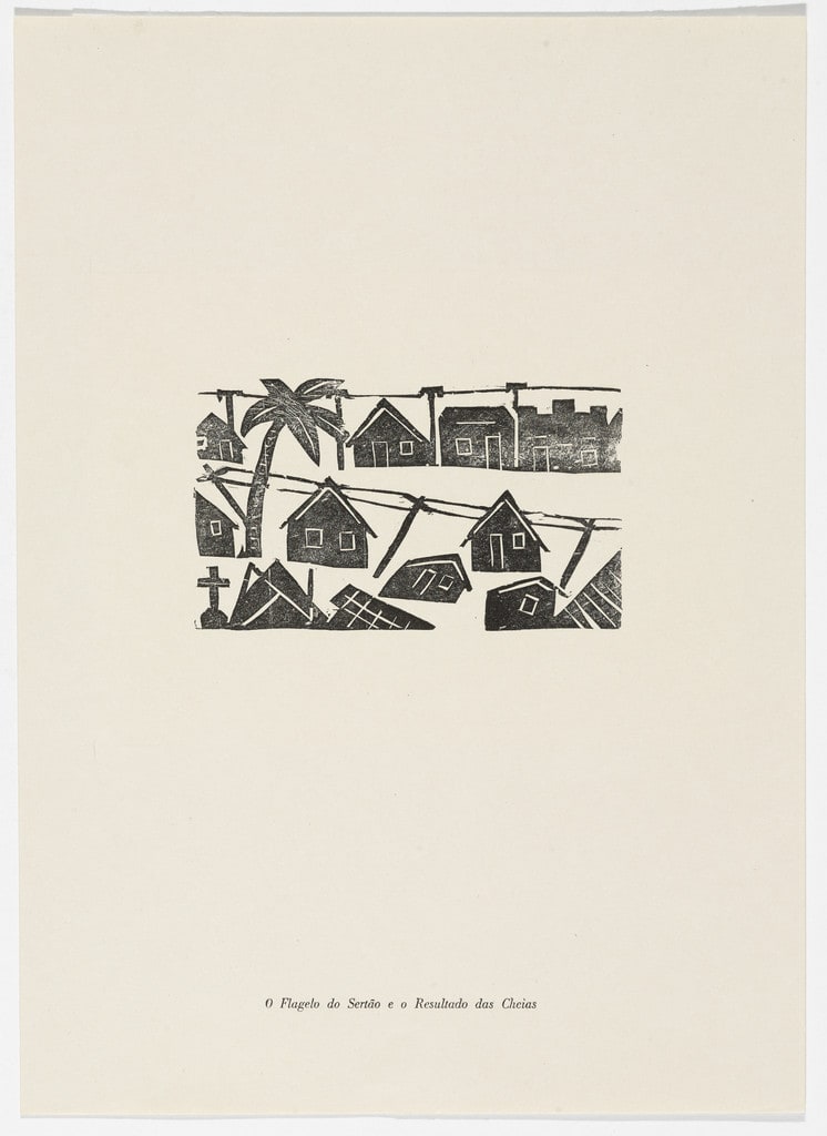 O Flagelo do Sertão e o Resultado das Cheias from the portfolio Xilogravura Popular do Nordeste (Popular Woodcuts of the Northeast)
