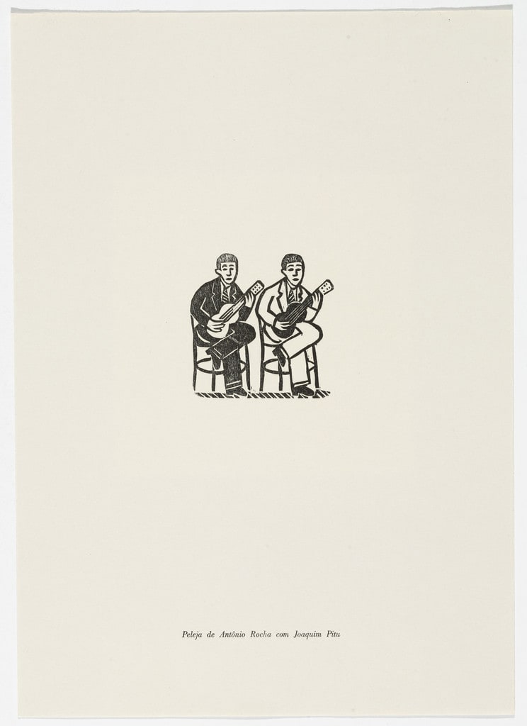 Peleja de Antônio Rocha com Joaquim Pitu from the portfolio Xilogravura Popular do Nordeste (Popular Woodcuts of the Northeast)