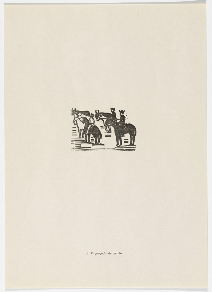 A Vaqueijada do Sertão from the portfolio Xilogravura Popular do Nordeste (Popular Woodcuts of the Northeast)