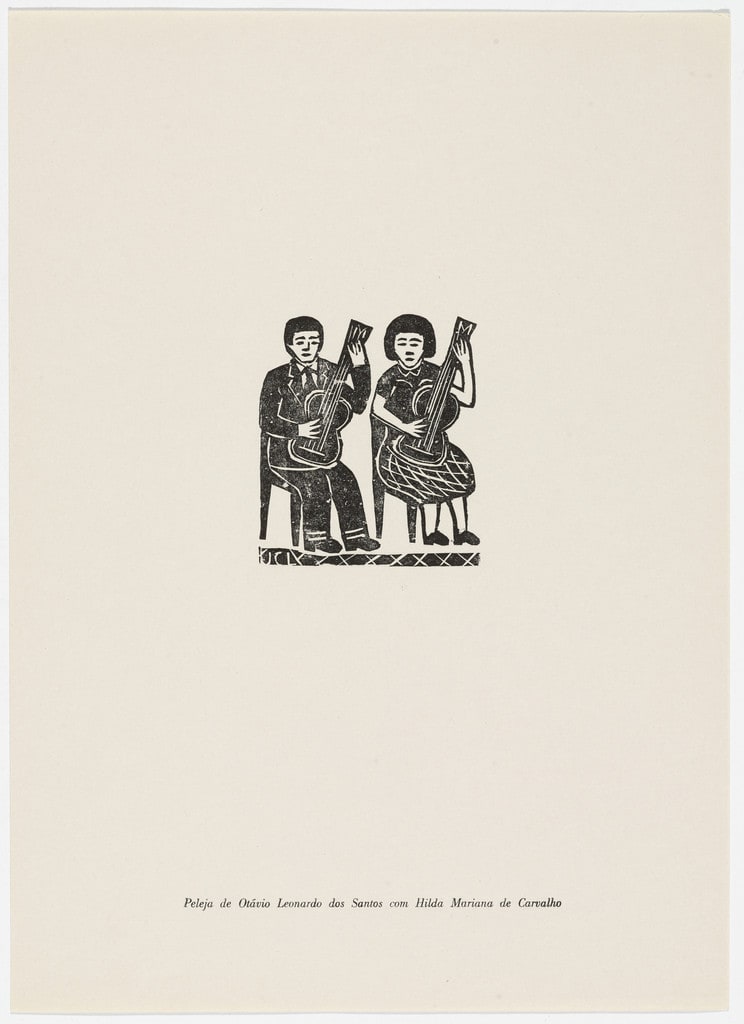 Peleja de Otávio Leonardo dos Santos com Hilda Mariana de Carvalho from the portfolio Xilogravura Popular do Nordeste (Popular Woodcuts of the Northeast)