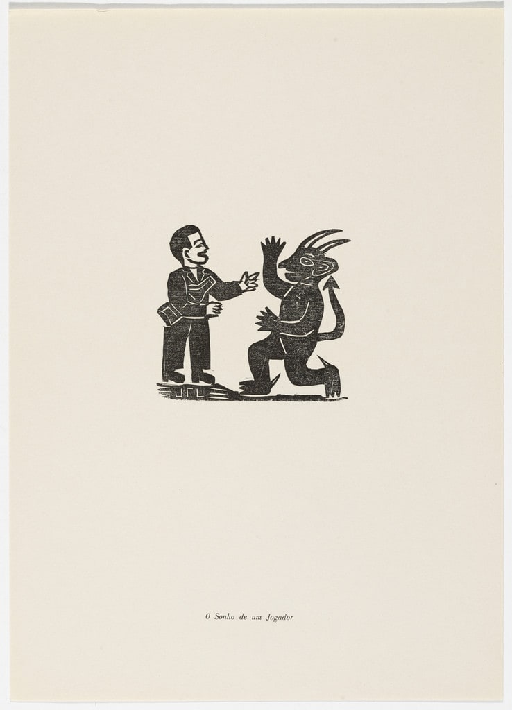 O Sonho de um Jogador from the portfolio Xilogravura Popular do Nordeste (Popular Woodcuts of the Northeast)