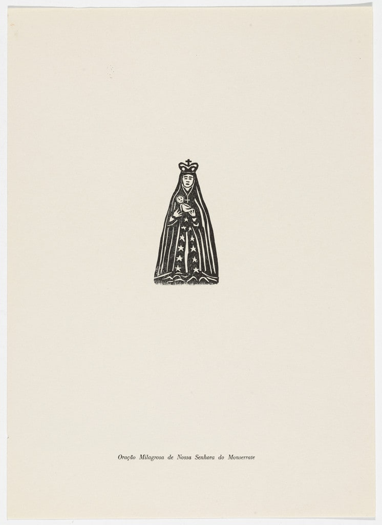 Oração de Milagrosa de Nossa Senhora do Monserrate from the portfolio Xilogravura Popular do Nordeste (Popular Woodcuts of the Northeast)