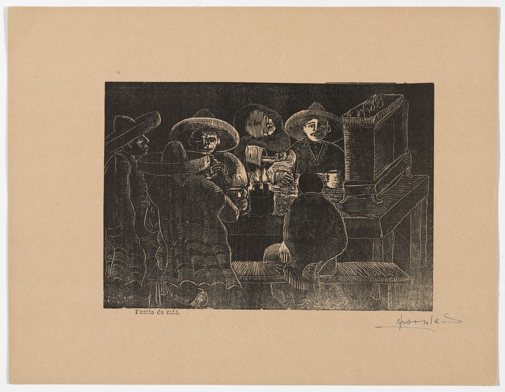 Coffee Stall (Puesto de café) from Album of Prints (Album de grabados)