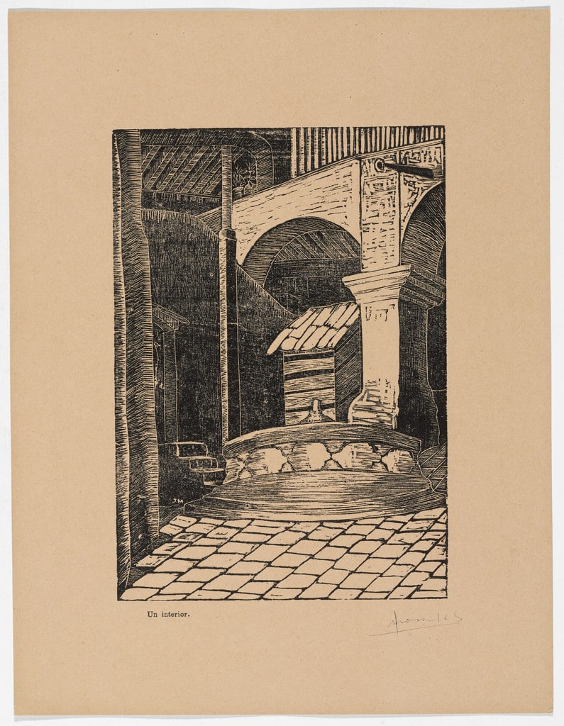 An Interior (Un Interior) from Album of Prints (Album de grabados)
