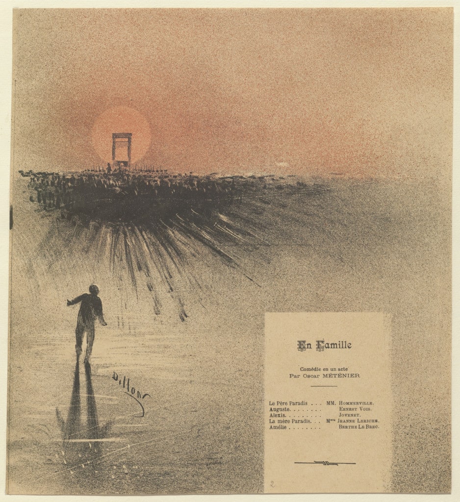 Program for In the Family (En Famille) from The Beraldi Album of Theatre Programs