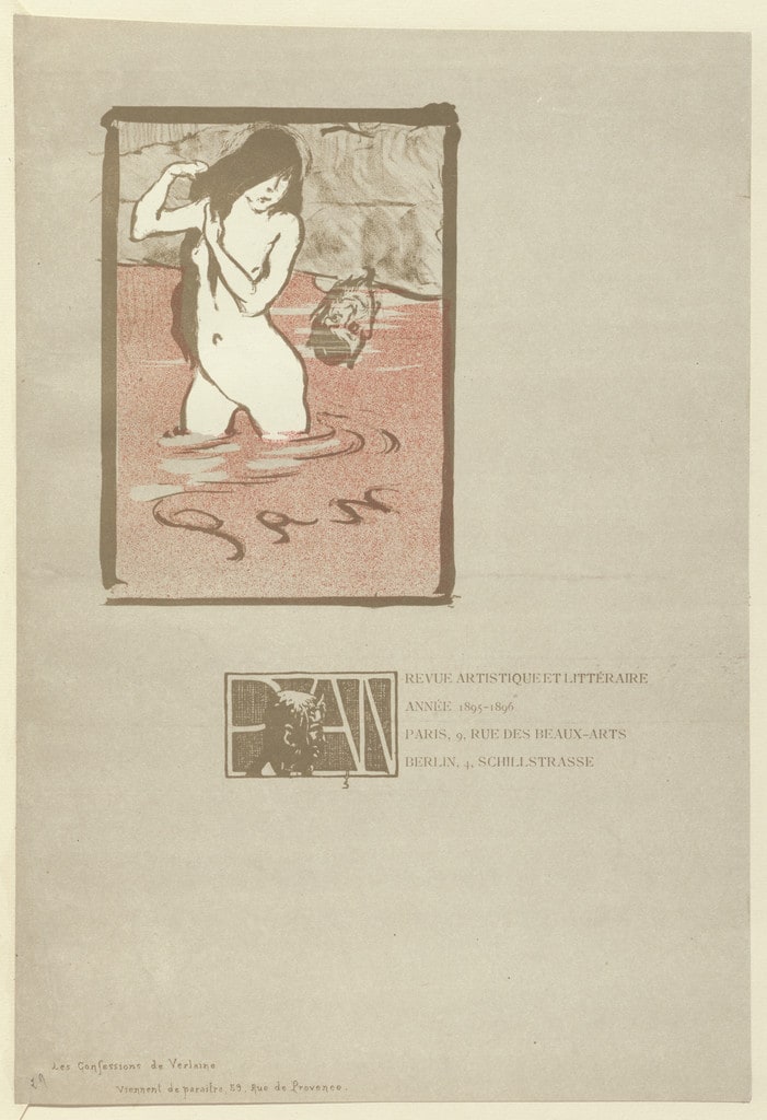 Advertisement for Pan from The Beraldi Album of Theatre Programs