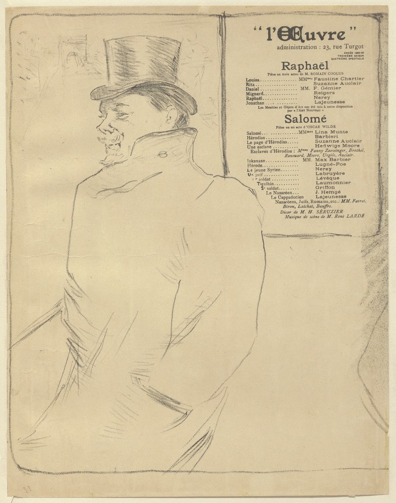 Romain Coolus, program for Rafaël and Salomé from The Beraldi Album of Theatre Programs