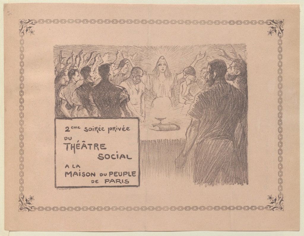 Program for Socialist Spring (La Paque socialistes) from The Beraldi Album of Theatre Programs