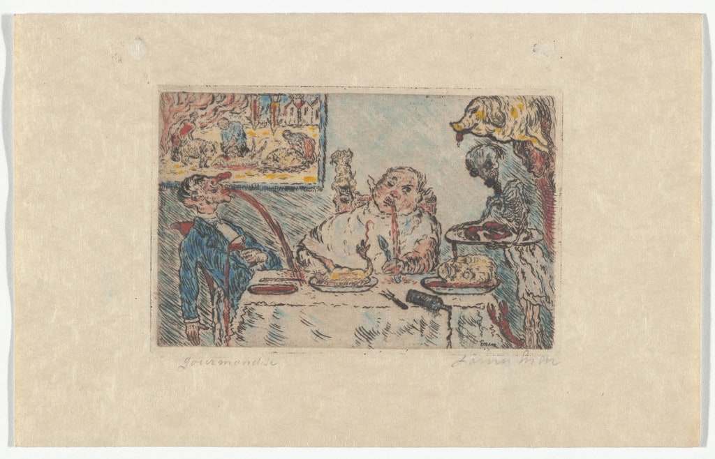 Gluttony (La Gourmandise) from The Deadly Sins (Les Péchés capitaux)
