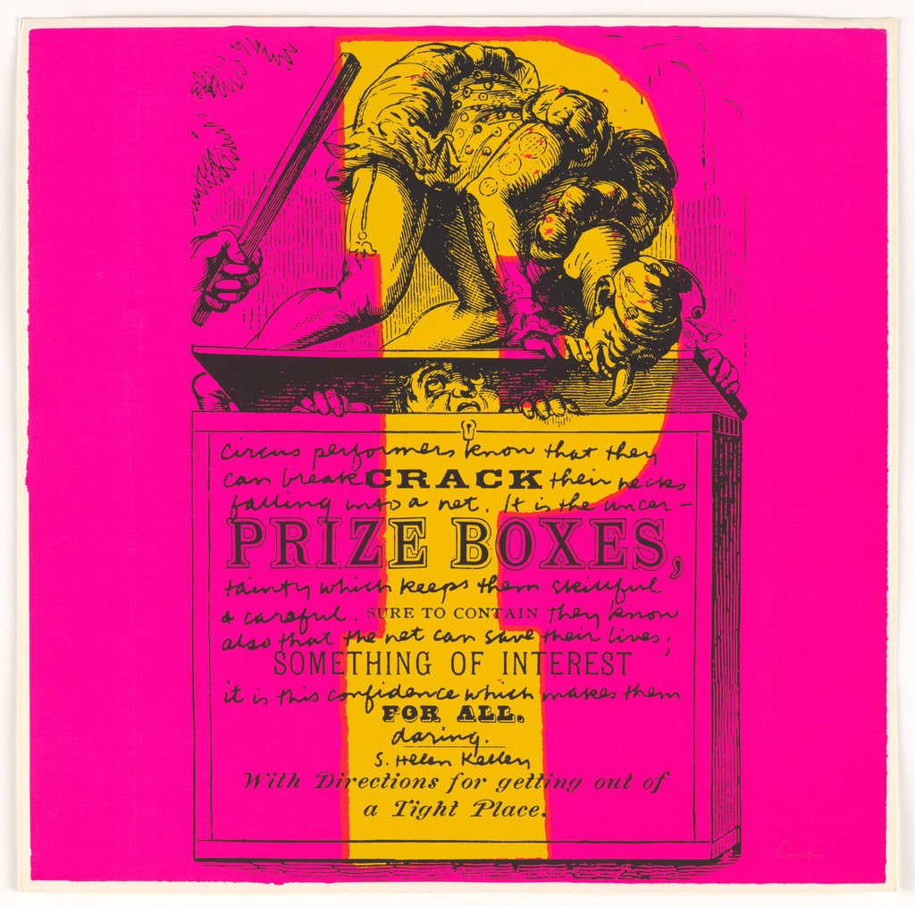 P prize boxes from circus alphabet