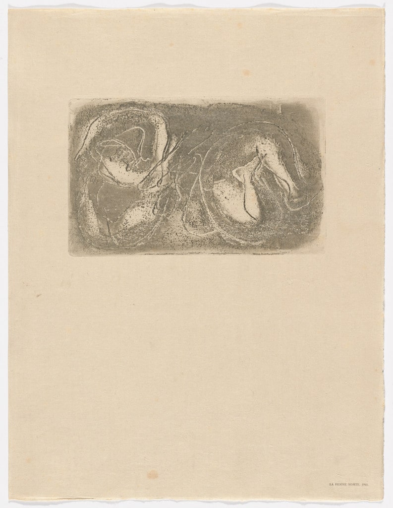 Dead Woman (La Femme morte), 1941 from Fautrier l'enragé