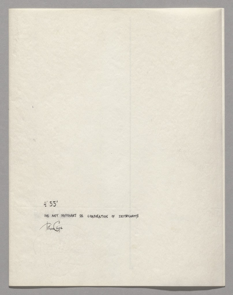 4'33" (In Proportional Notation)