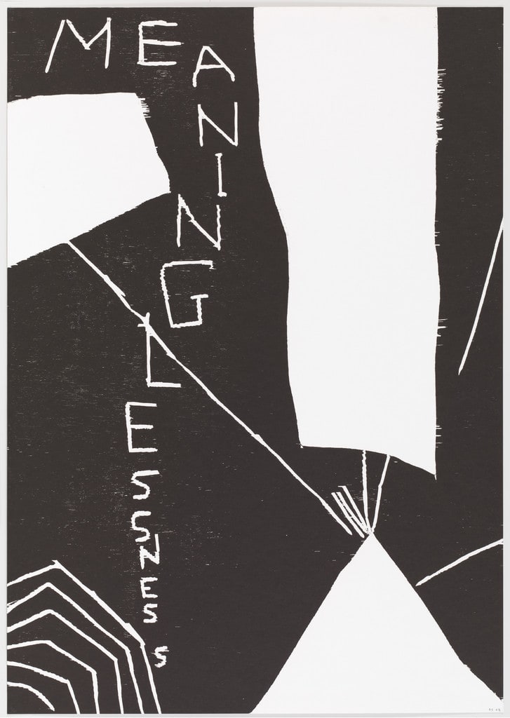 Untitled (Meaninglessness) from an untitled portfolio