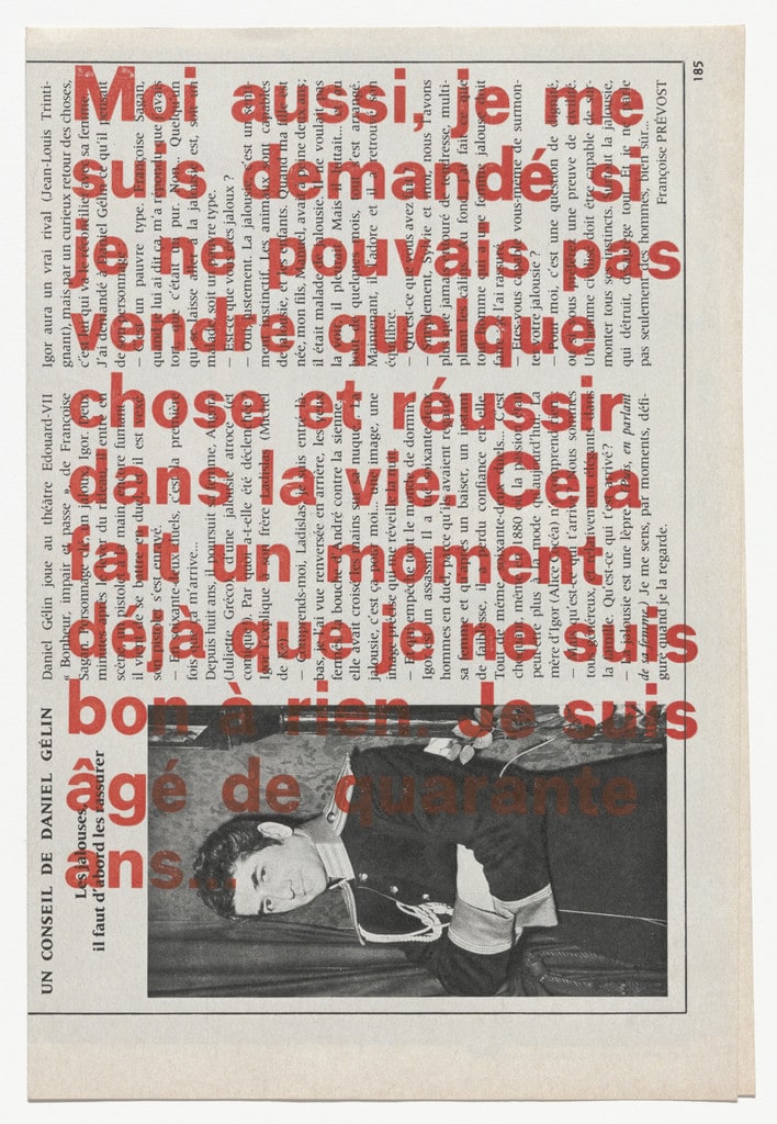 Invitation to Moi aussi, je me suis demandé si je ne pouvais pas vendre quelque chose et réussir dans la vie..., Galerie Saint Laurent, April 10–25, 1964