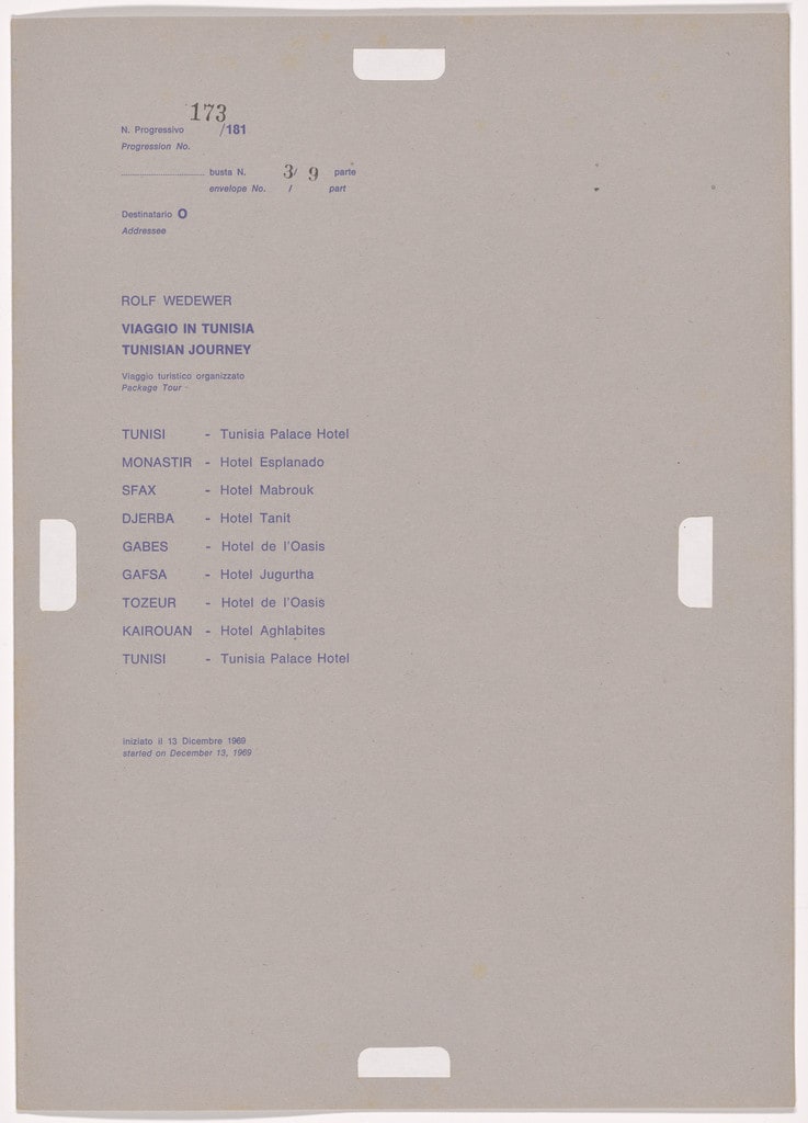 Postal Dossier (Dossier postale)