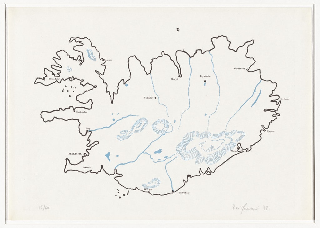 Iceland (Islanda) from 8 Works of Verification (8 Tavole di accertamento)