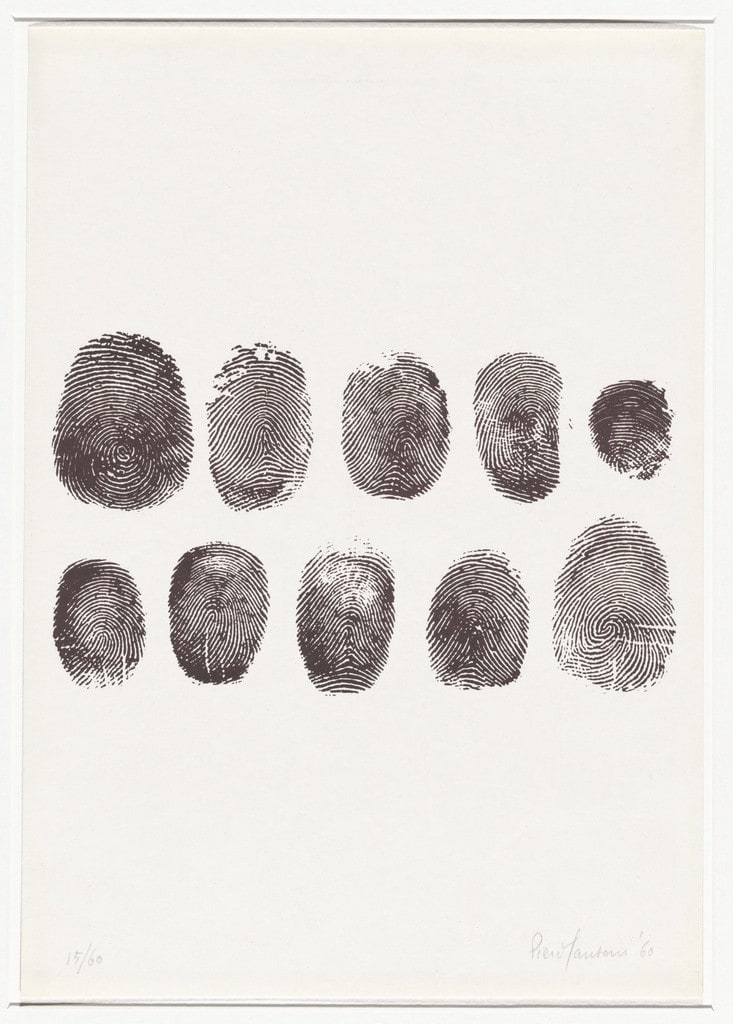 8 Works of Verification (8 Tavole di accertamento) Fingerprints (Impronte) from 8 Works of Verification (8 Tavole di accertamento)