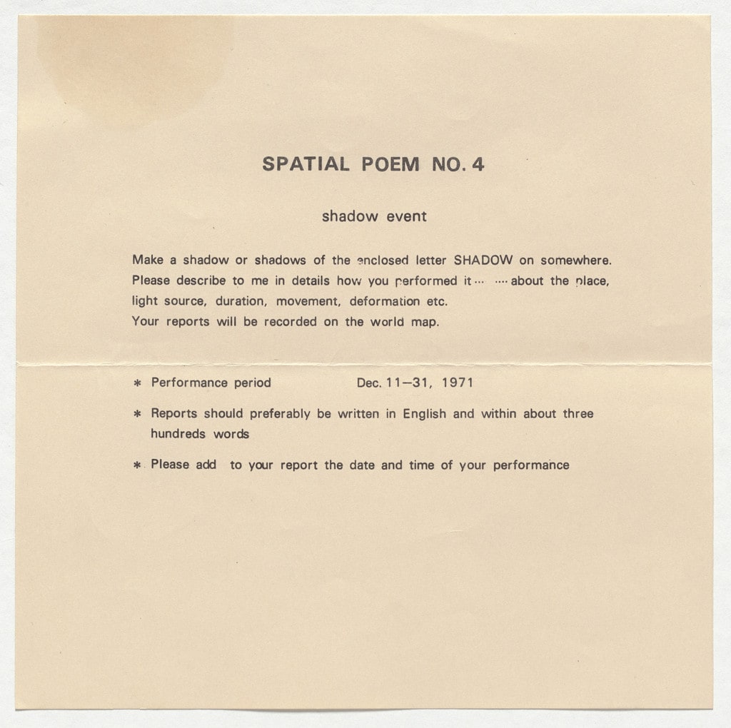 Spatial Poem No. 4