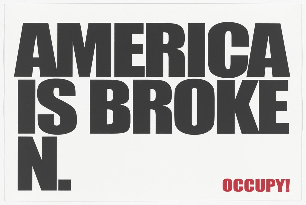 America is Broken from Occuprint Portfolio