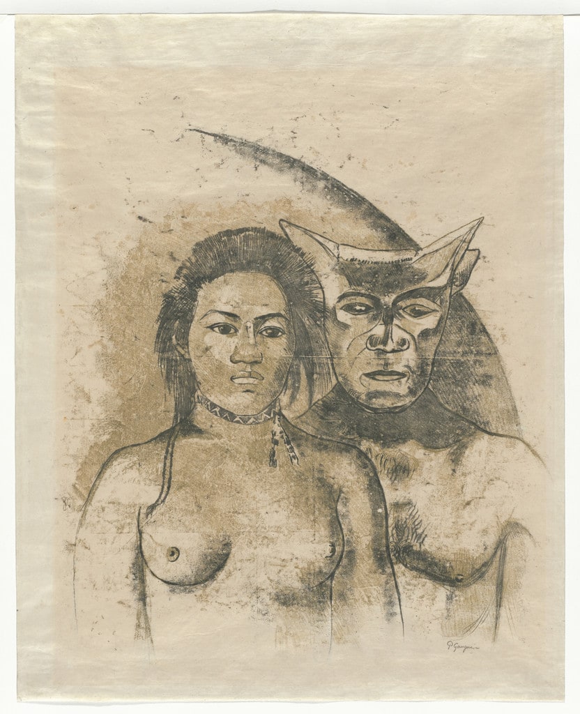 Tahitian Woman with Evil Spirit
