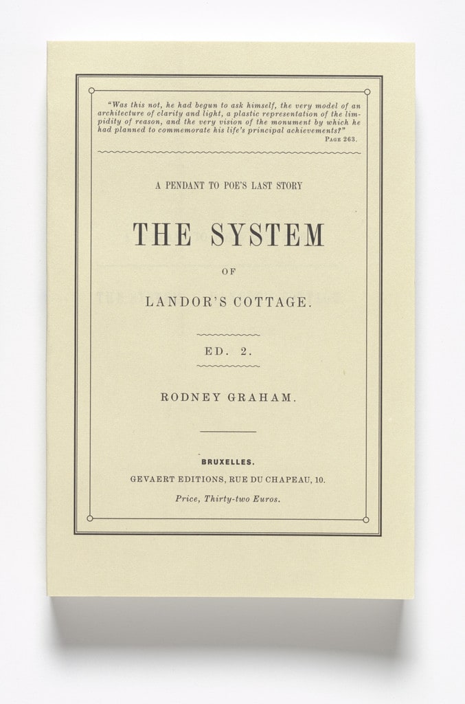 The System of Landor's Cottage. A Pendant to Poe's Last Story (Second Edition)