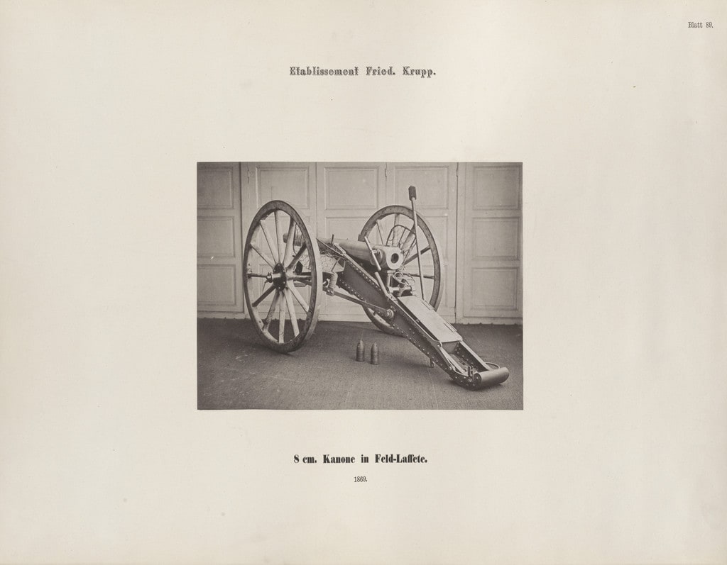 8cm. Kanone in Feld-Laffete