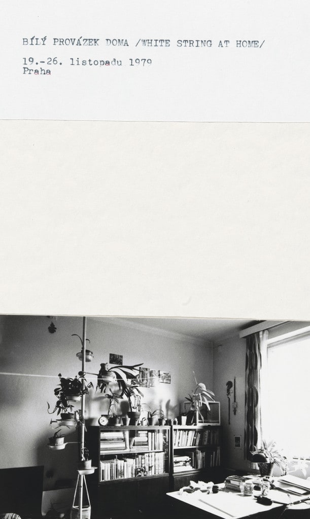 White string at home