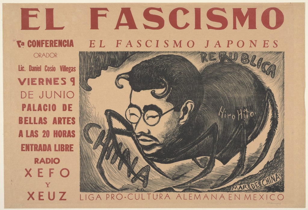 El fascismo. 7a. Conferencia: El fascismo japonés. Orador: Daniel Cosío Villegas. Viernes 9 de junio. Palacio de Bellas Artes... Liga Pro Cultura Alemana en México