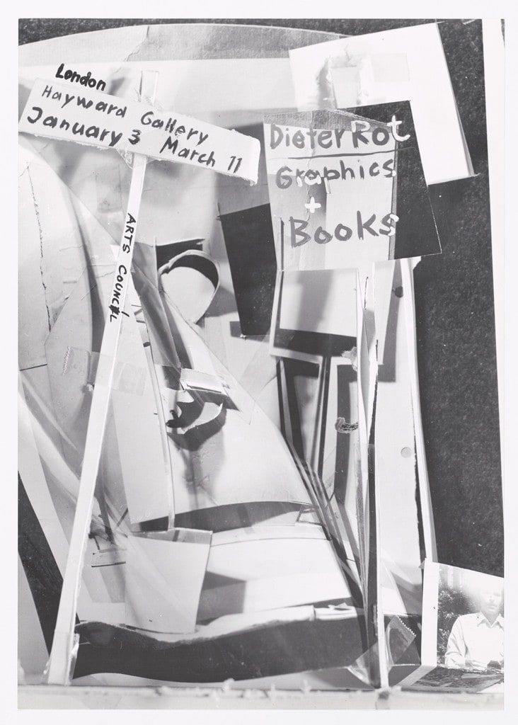 Poster for Dieter Roth: Bucher & Grafik, Hayward Gallery, London