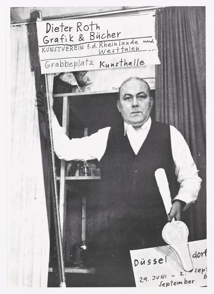 Poster for Dieter Roth: Bucher & Grafik, Kunstverein, Düsseldorf