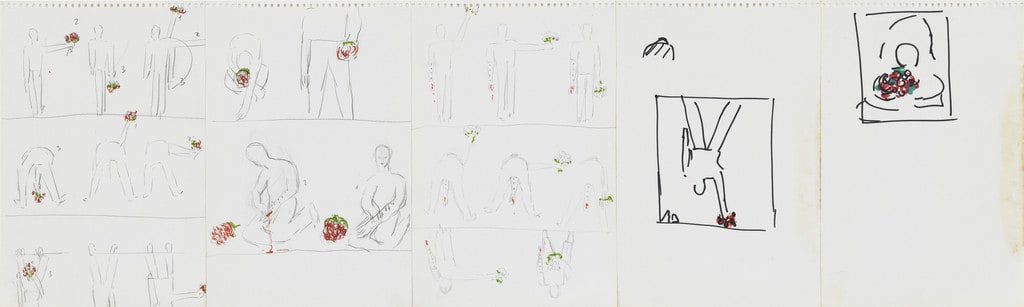 Preparatory drawing for Azione Sentimentale