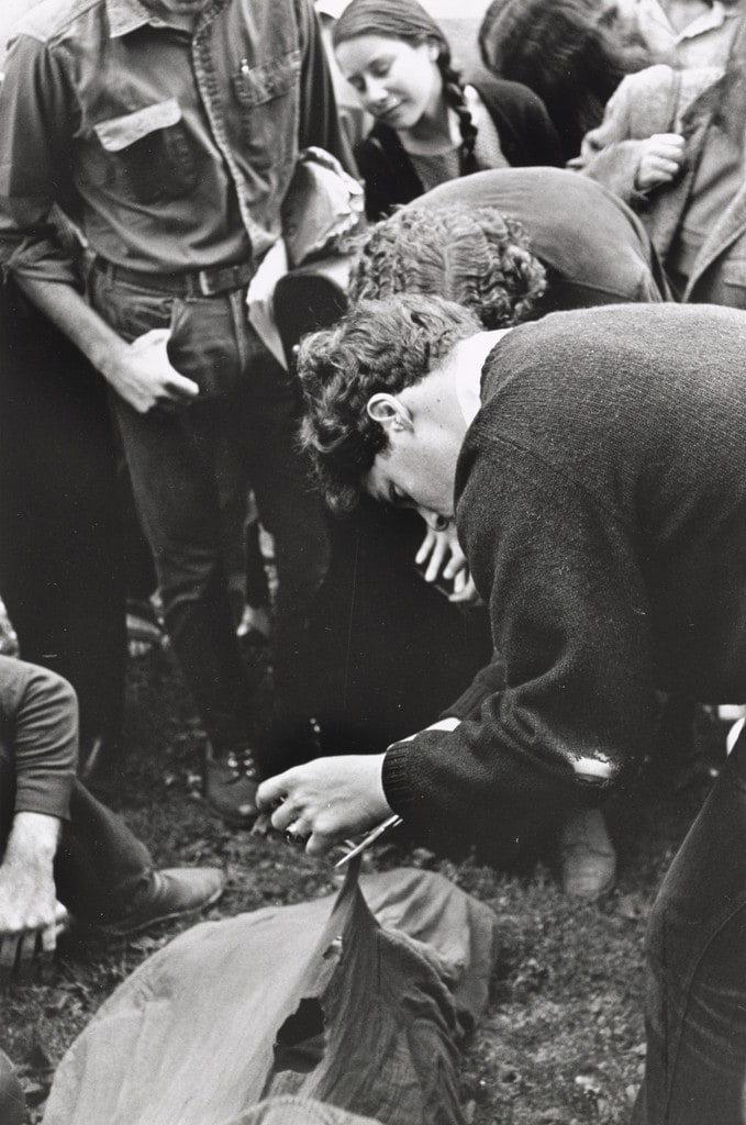 Cut Piece, performed during Fourth Avant Garde Festival, Central Park, New York, September 9, 1966