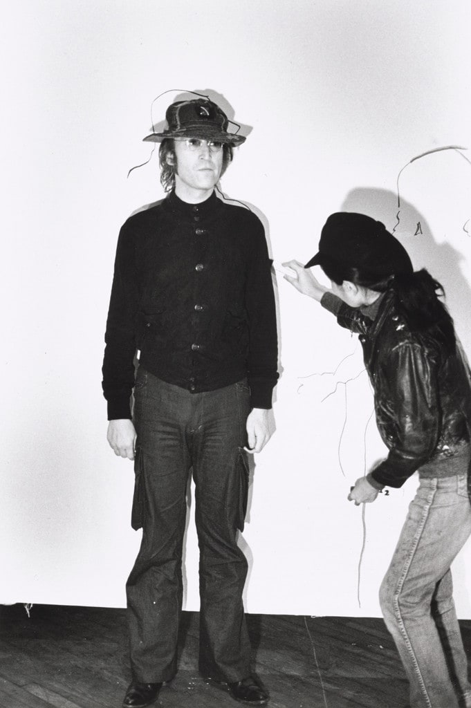 Shadow Painting, performed during 8th Annual New York Avant Garde-Festival, 69th Regiment Armory, New York, November 19, 1971