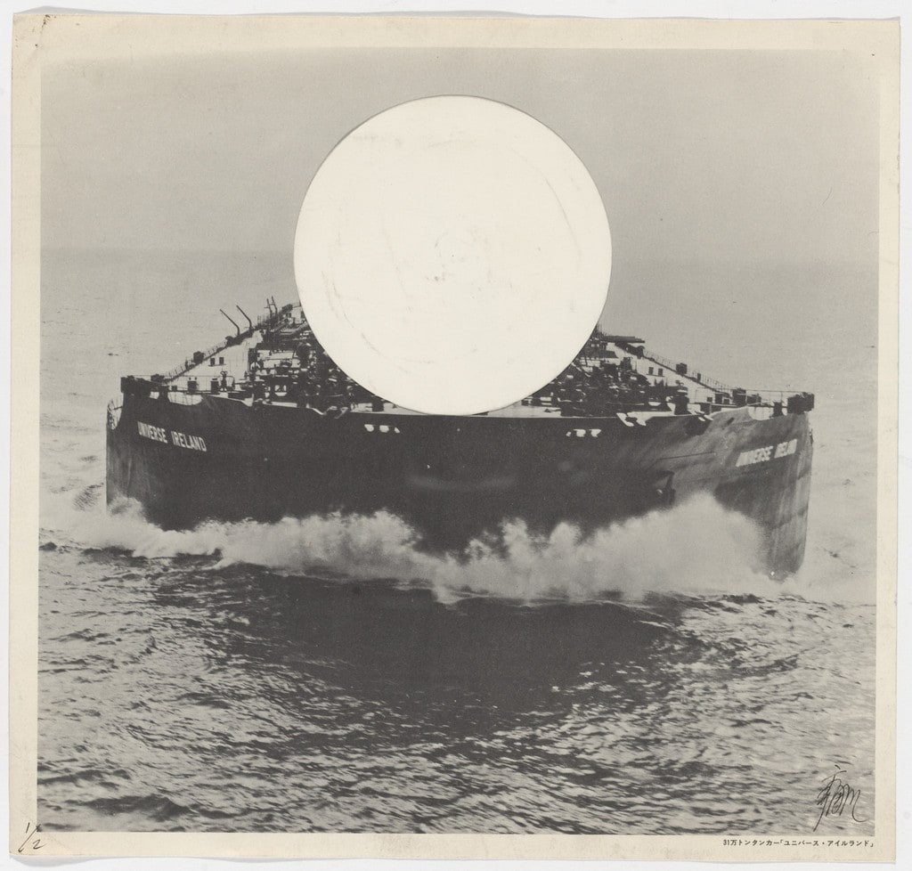 Untitled (White Circle Collage)