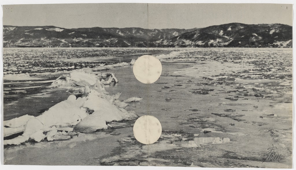 Untitled (White Circle Collage)