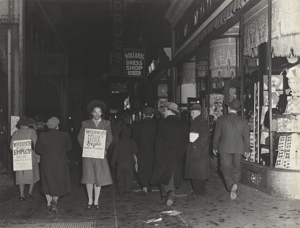 Does Discriminate, First Black Women to Picket Chain for Jobs, Brooklyn, New York