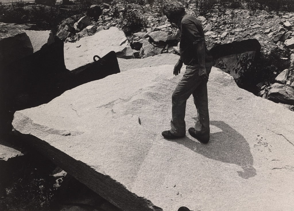 Preparatory material for Levitated Mass (1982)