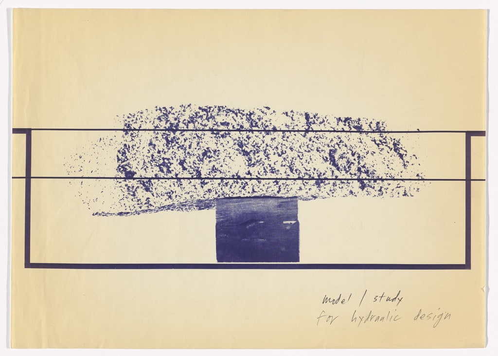 Preparatory material for Levitated Mass (1982)